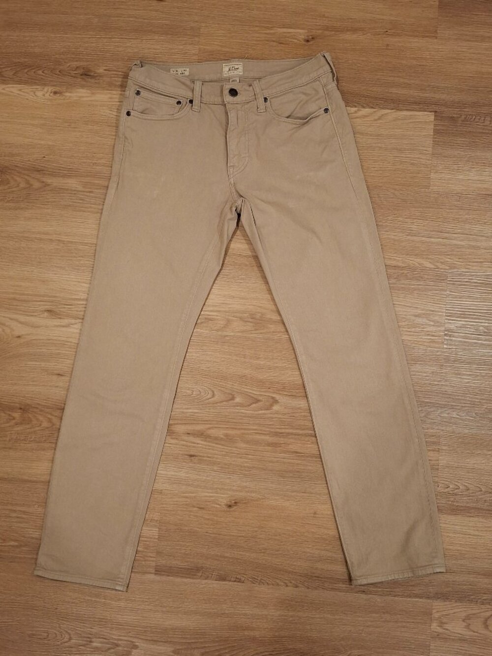 J. Crew (Mainline) 484 Slim-Fit Garment-Dyed Five-Pocket Pant - 30/30 - Khaki